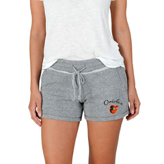 Baltimore Orioles Concepts Sport Women's Mainstream Terry Shorts - Gray Shorts