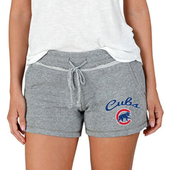 Chicago Cubs Concepts Sport Women's Mainstream Terry Shorts - Gray Shorts