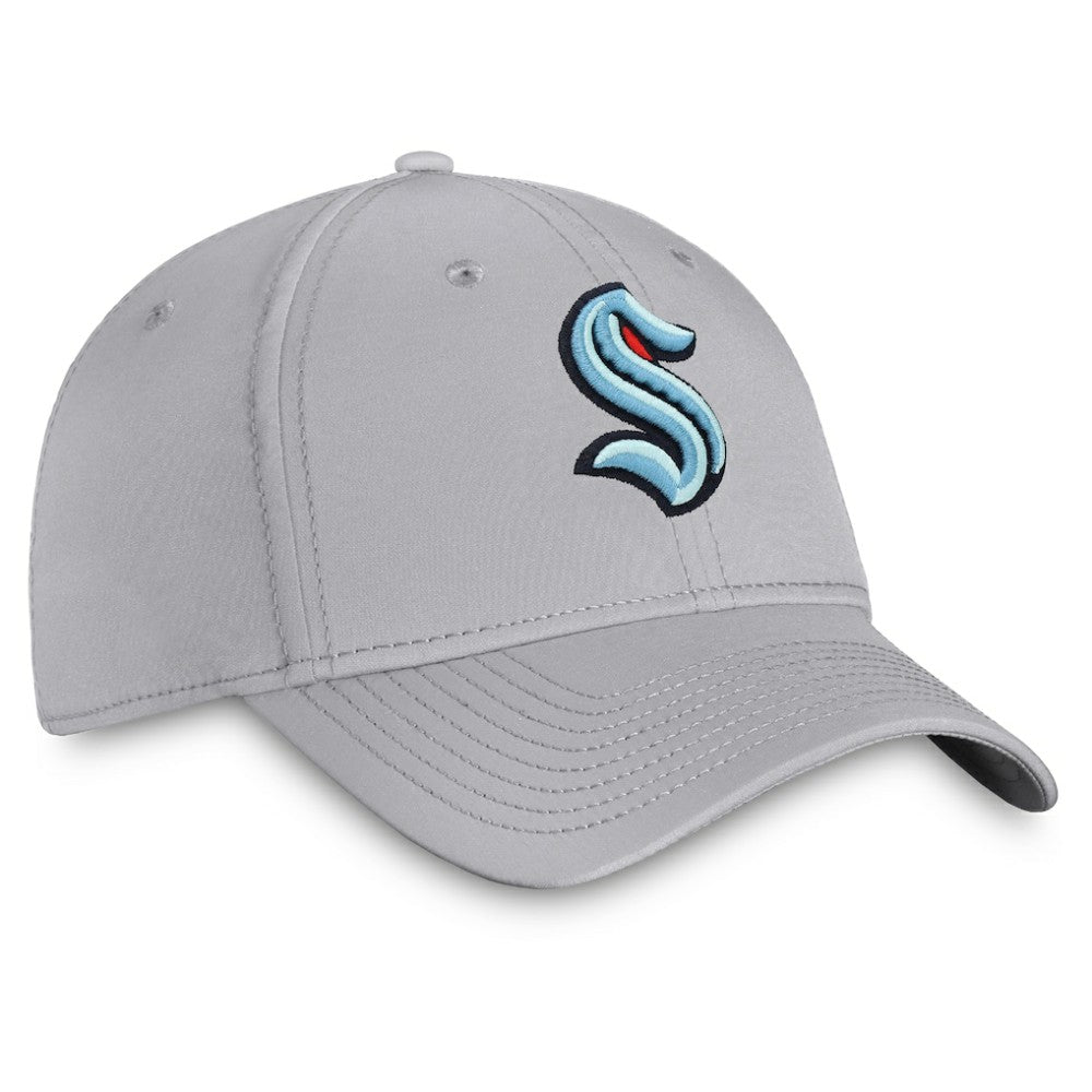 NHL Seattle Kraken Fanatics Core Primary Logo Flex Hat - Gray