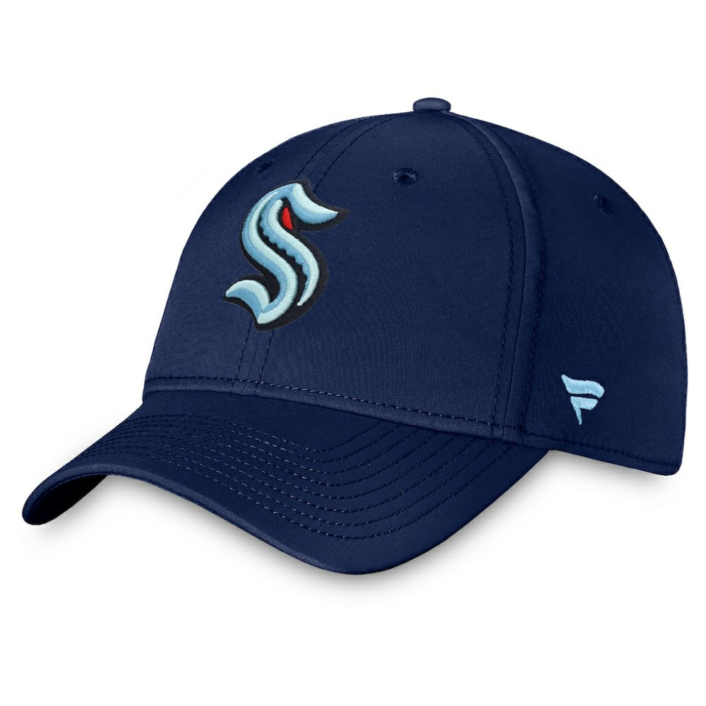 NHL Seattle Kraken Fanatics Core Primary Logo Flex Hat - Navy