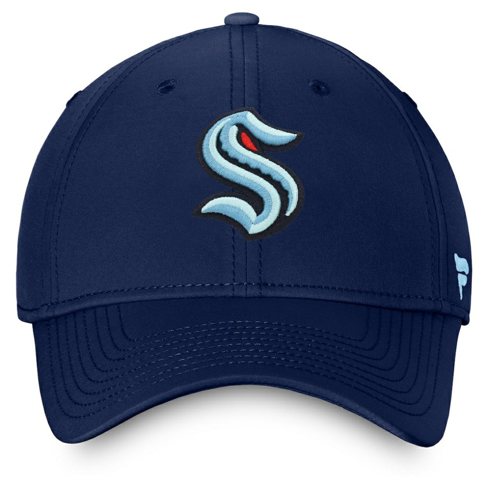 NHL Seattle Kraken Fanatics Core Primary Logo Flex Hat - Navy