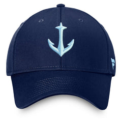 NHL Seattle Kraken Fanatics Core Secondary Logo Adjustable Hat - Deep Sea Blue