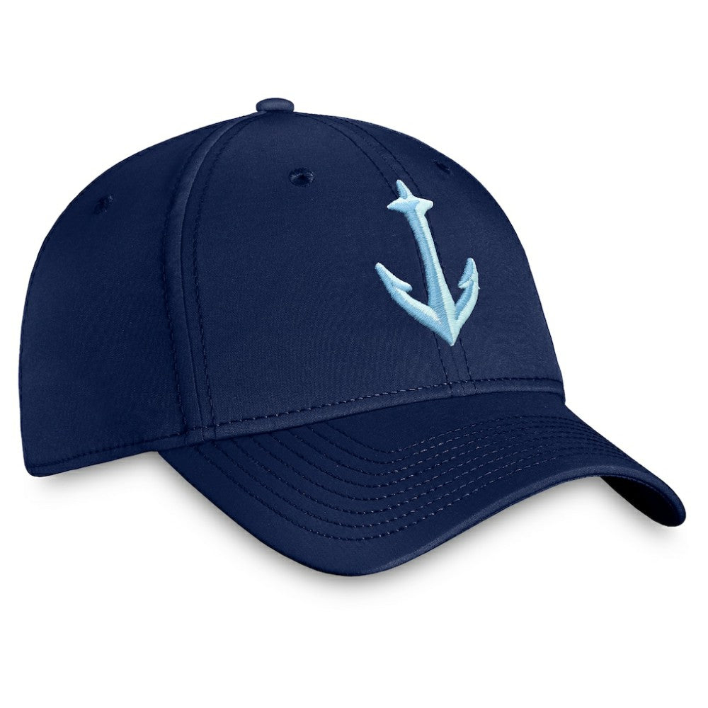 NHL Seattle Kraken Fanatics Secondary Logo Flex Hat - Deep Sea Blue