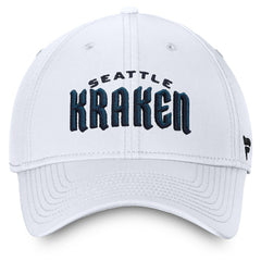NHL Seattle Kraken Fanatics Wordmark Flex Hat - White