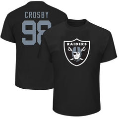 Maxx Crosby Las Vegas Raiders Big & Tall Player Name & Number T-Shirt Black