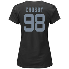 Maxx Crosby Las Vegas Raiders Women's Plus Size Name & Number V-Neck T-Shirt Black