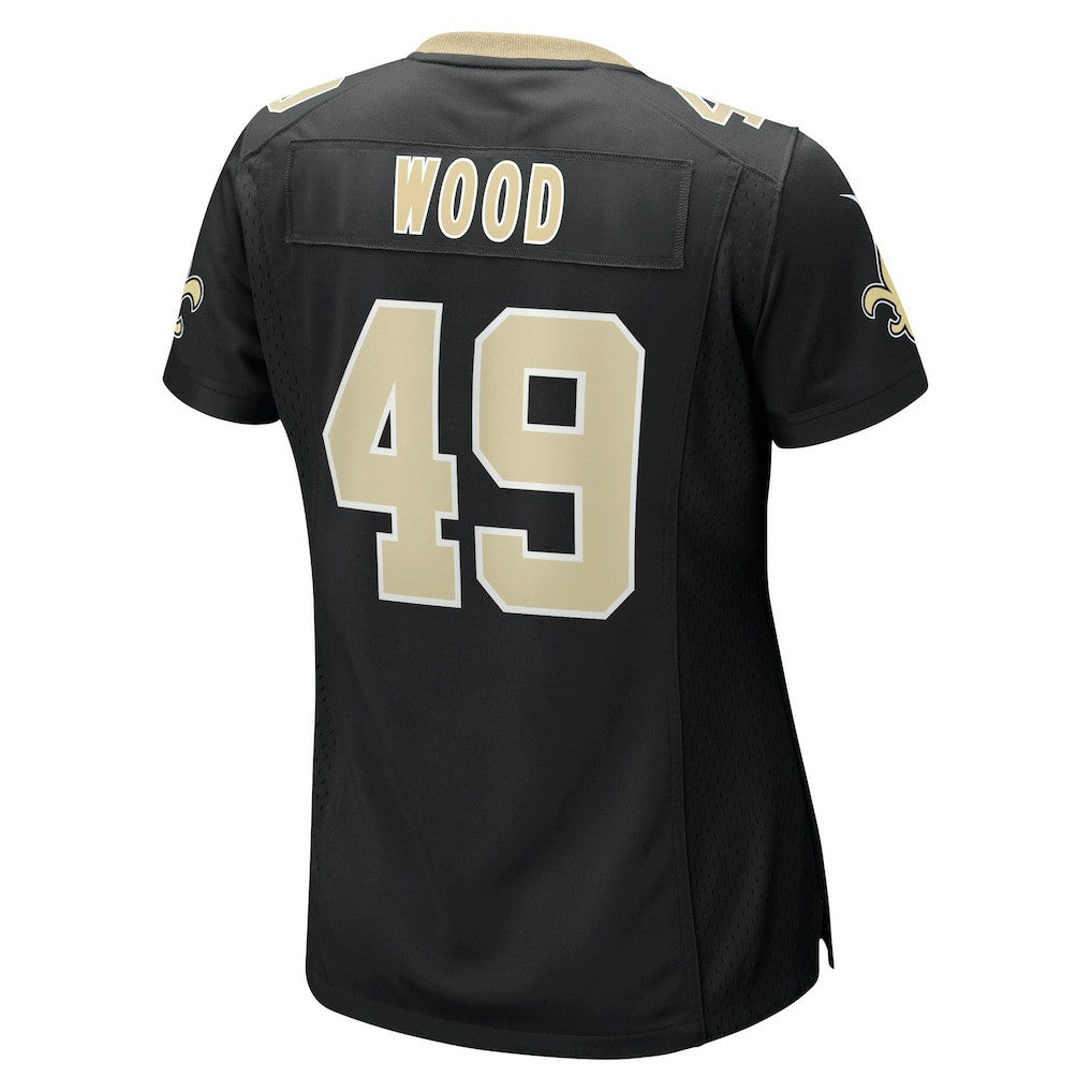 Zach Wood New Orleans Saints Women's Game Jersey Black
