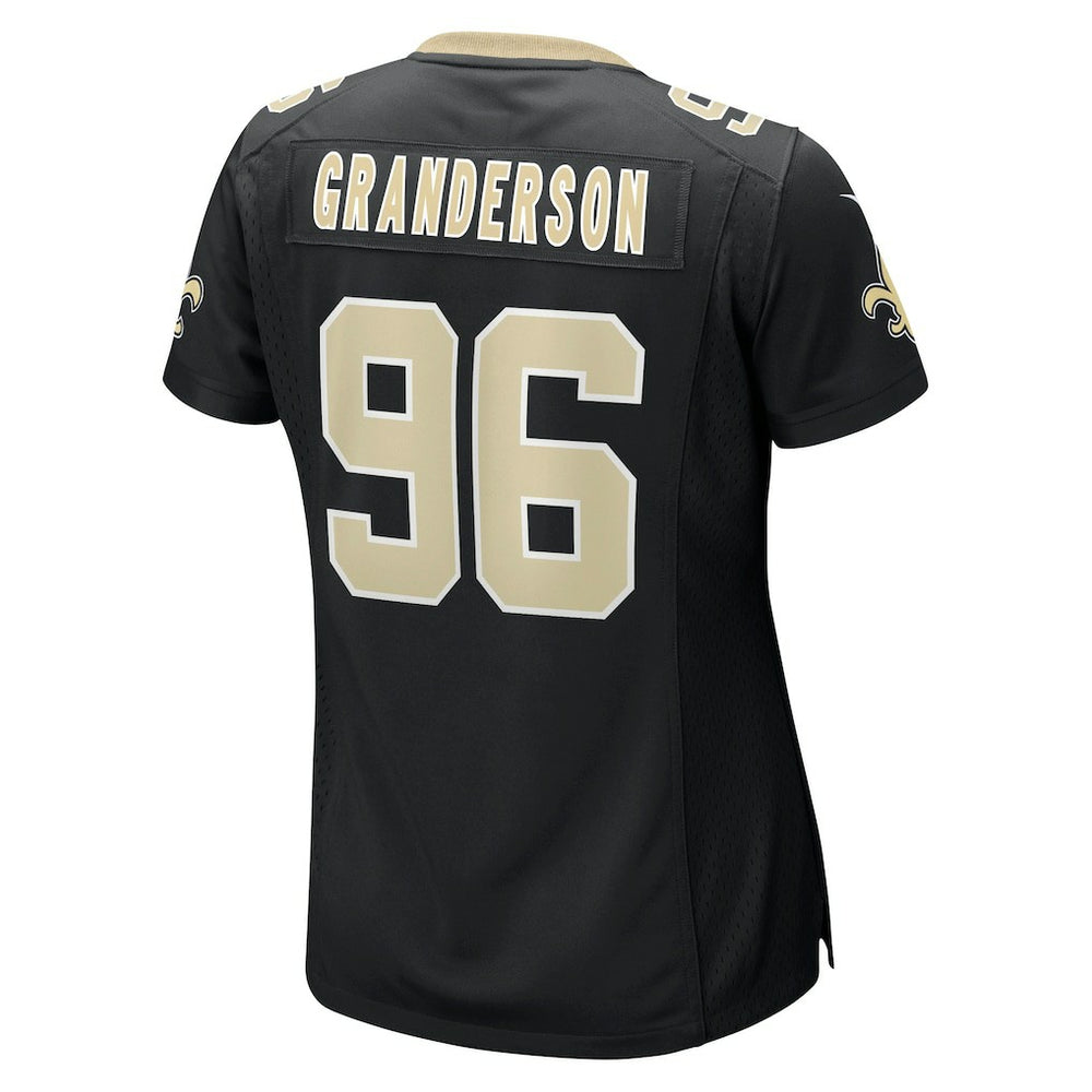 Carl Granderson New Orleans Saints Women's Game Jersey Black