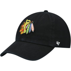 NHL Chicago Blackhawks '47 Team Clean Up Adjustable Hat - Black