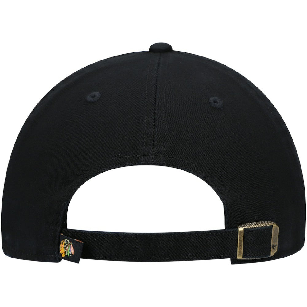 NHL Chicago Blackhawks '47 Team Clean Up Adjustable Hat - Black