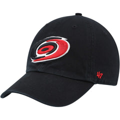 NHL Carolina Hurricanes '47 Team Clean Up Adjustable Hat - Black