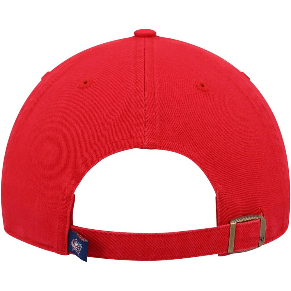 NHL Columbus Blue Jackets '47 Team Clean Up Adjustable Hat - Red