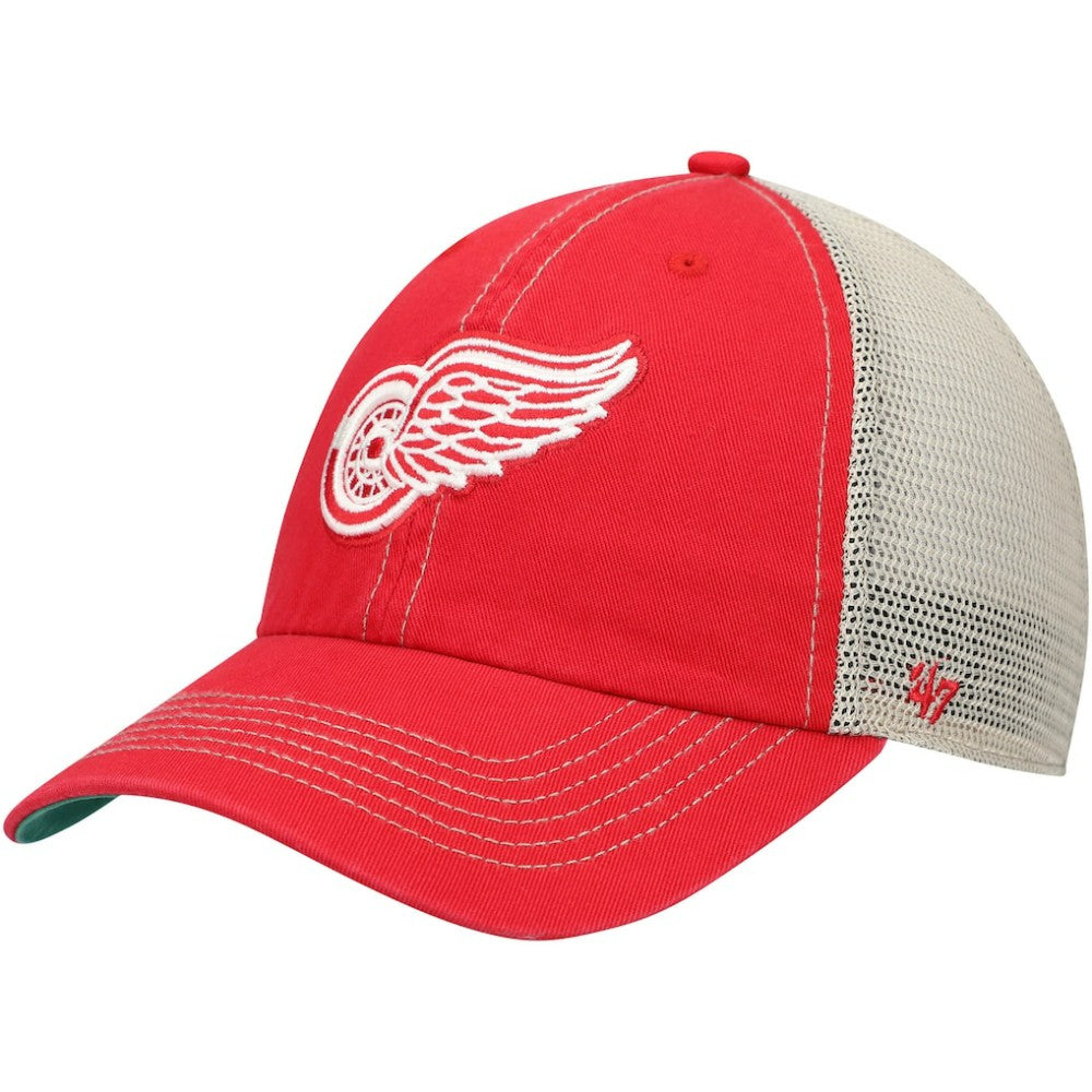 NHL Detroit Red Wings '47 Trawler Clean Up Trucker Snapback Hat - Red