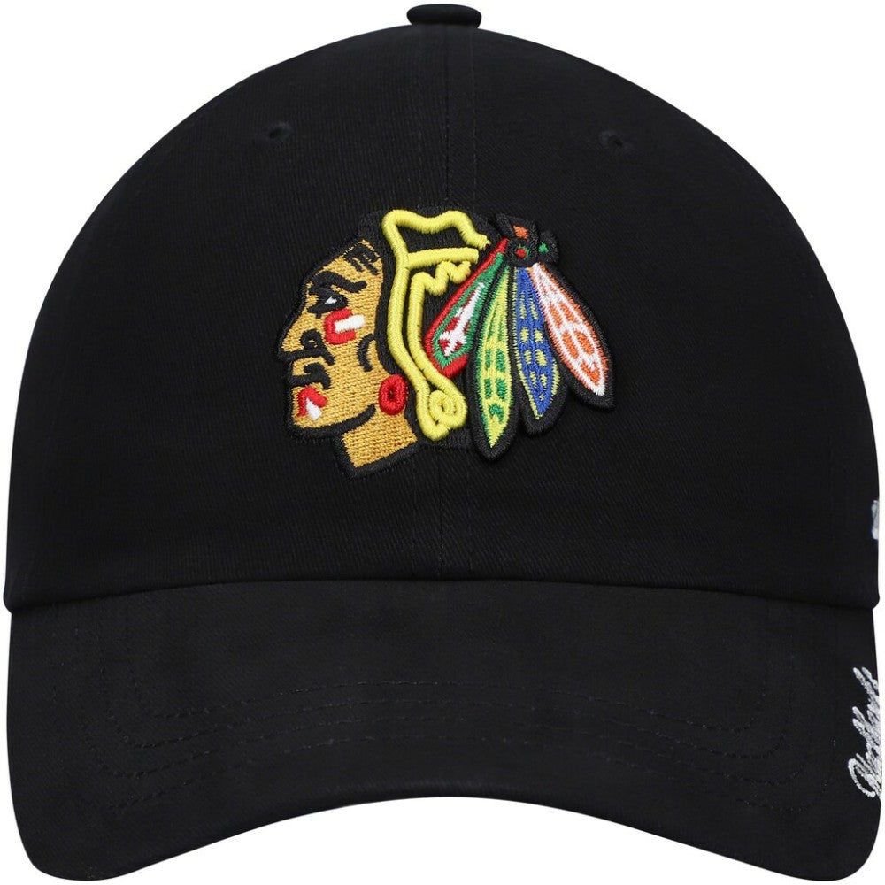 NHL Chicago Blackhawks '47 Women's Team Miata Clean Up Adjustable Hat - Black