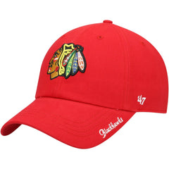 NHL Chicago Blackhawks '47 Women's Team Miata Clean Up Adjustable Hat - Red