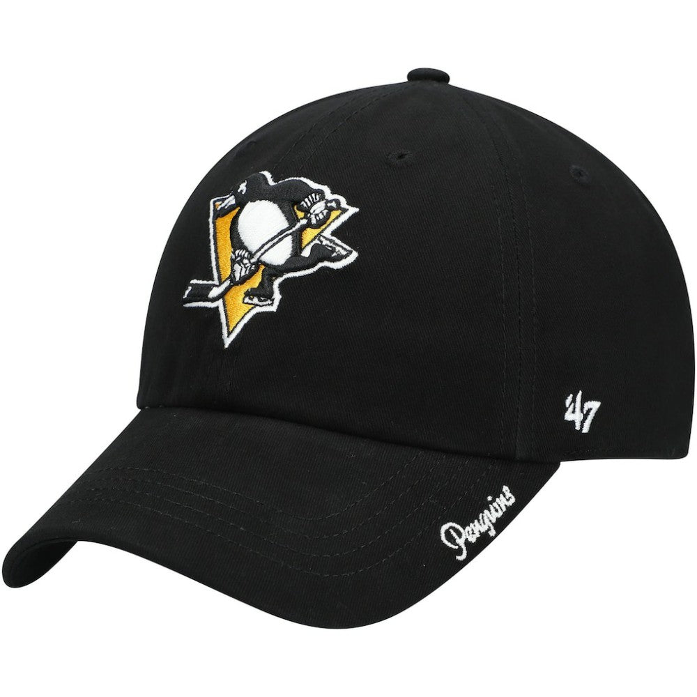 NHL Pittsburgh Penguins '47 Women's Team Miata Clean Up Adjustable Hat - Black