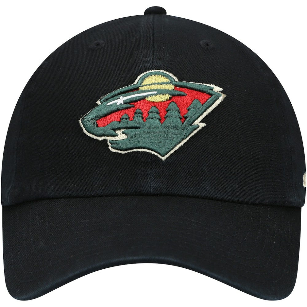 NHL Minnesota Wild '47 Team Clean Up Adjustable Hat - Black