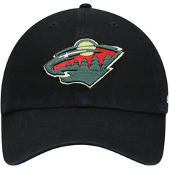 NHL Minnesota Wild '47 Team Clean Up Adjustable Hat - Black