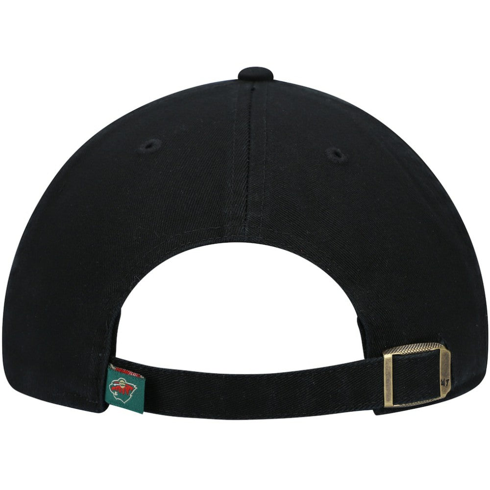 NHL Minnesota Wild '47 Team Clean Up Adjustable Hat - Black
