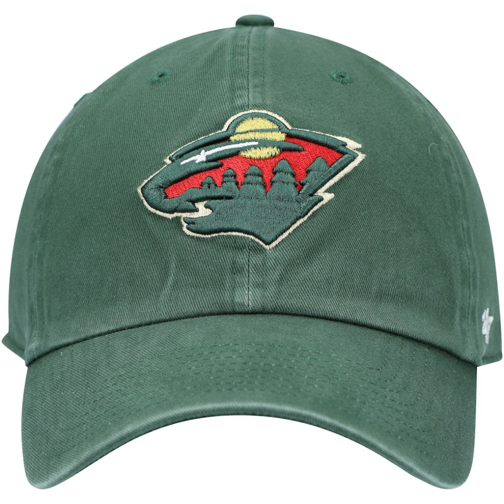 NHL Minnesota Wild '47 Team Clean Up Adjustable Hat - Green
