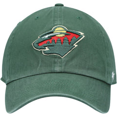 NHL Minnesota Wild '47 Team Clean Up Adjustable Hat - Green