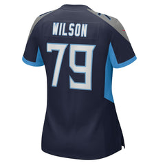 Isaiah Wilson Tennessee Titans Women's Game Jersey Navy