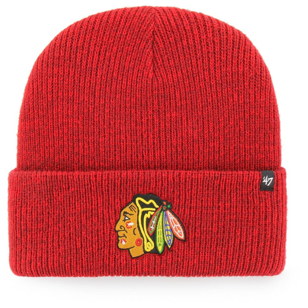 NHL Chicago Blackhawks '47 Brain Freeze Cuffed Knit Hat - Red