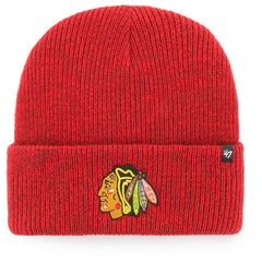 NHL Chicago Blackhawks '47 Brain Freeze Cuffed Knit Hat - Red