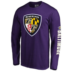 Baltimore Ravens Hometown Long Sleeve T-Shirt Purple