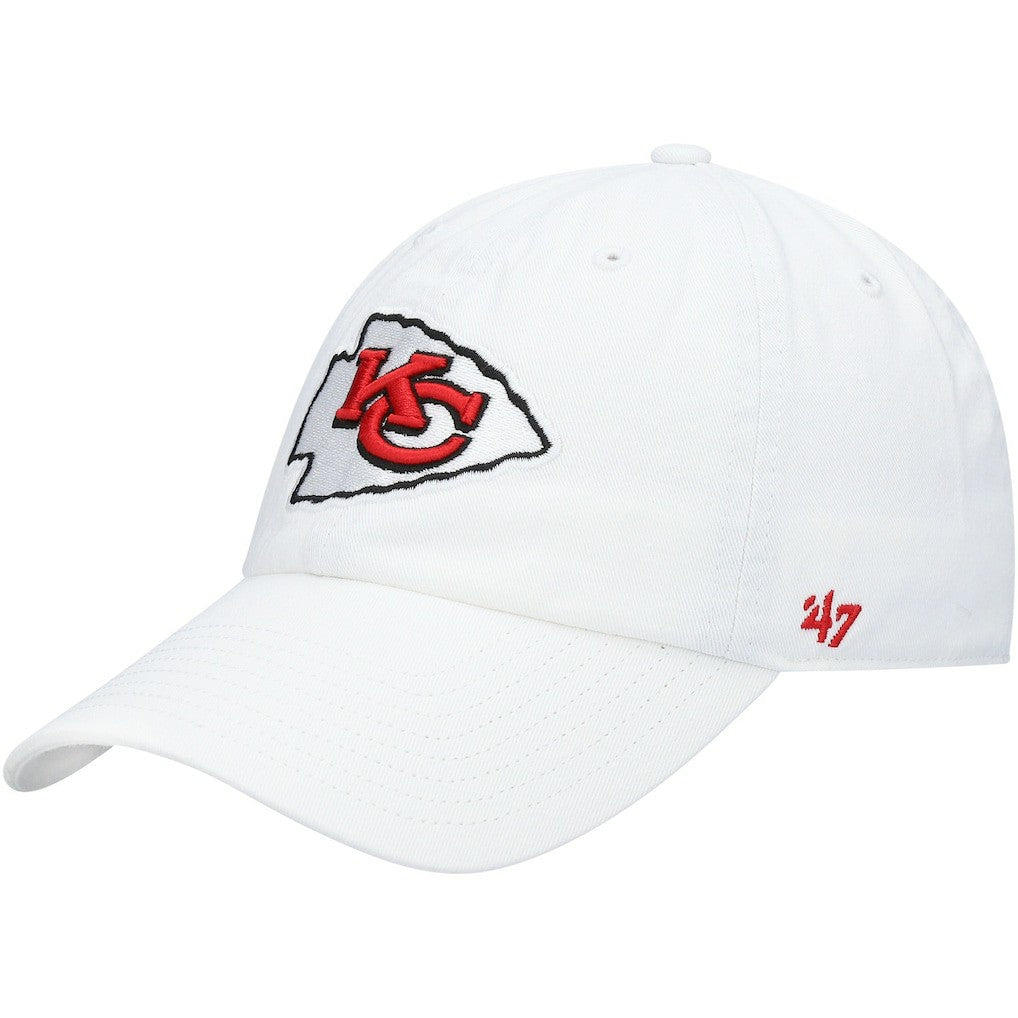 Kansas City Chiefs '47 Logo Clean Up Adjustable Hat White