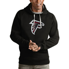 Atlanta Falcons Antigua Victory Pullover Hoodie Black