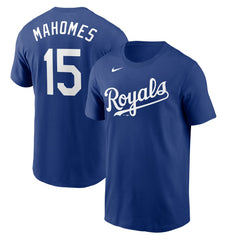 Patrick Mahomes Kansas City Royals Nike Name & Number T-Shirt - Royal T-shirts