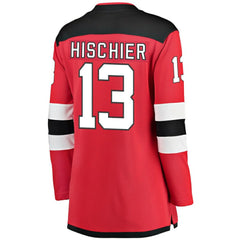 NHL Nico Hischier New Jersey Devils Fanatics Women's Breakaway Home Player Jersey - Red