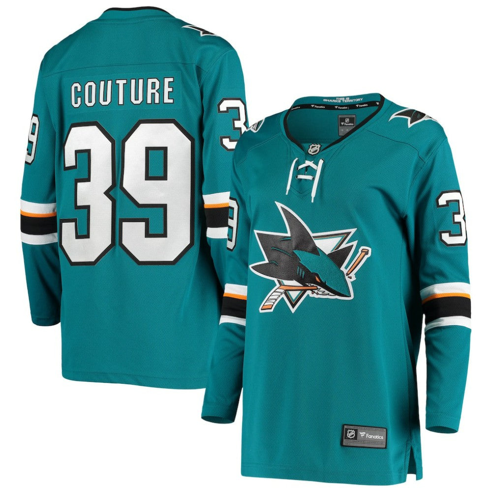 NHL Logan Couture San Jose Sharks Fanatics Women's Breakaway Home Player Jersey - Teal