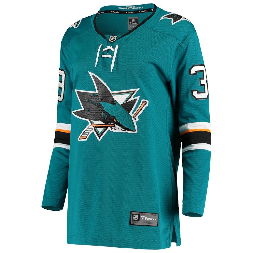 NHL Logan Couture San Jose Sharks Fanatics Women's Breakaway Home Player Jersey - Teal