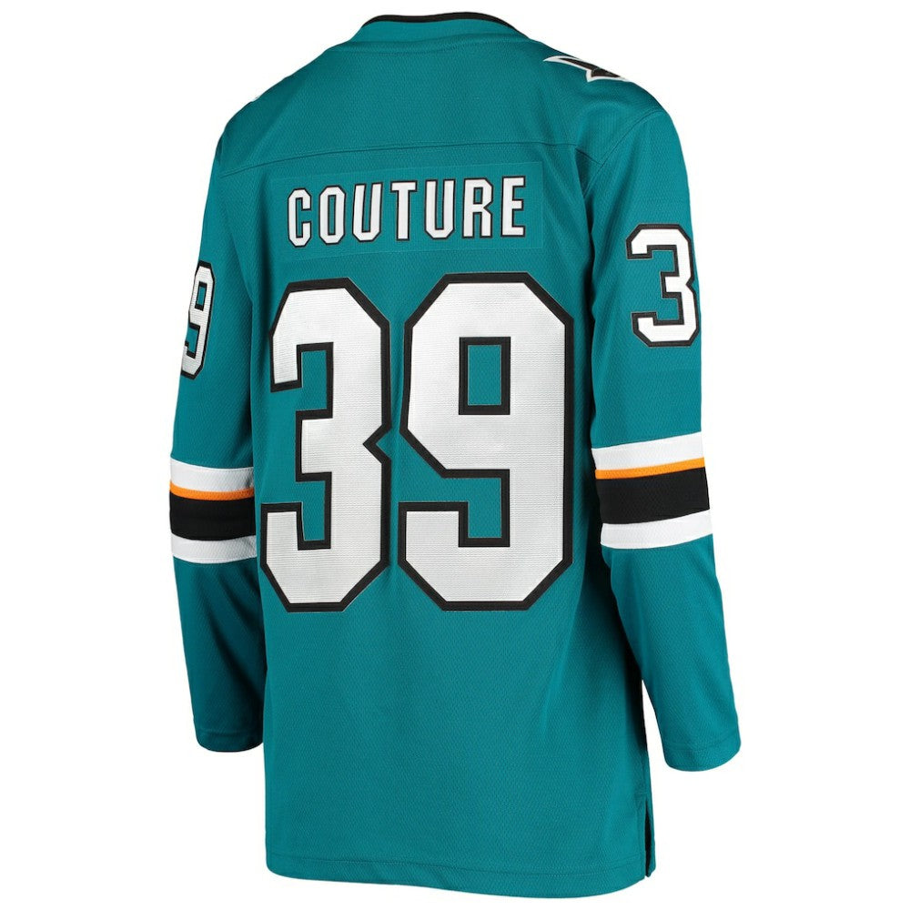 NHL Logan Couture San Jose Sharks Fanatics Women's Breakaway Home Player Jersey - Teal