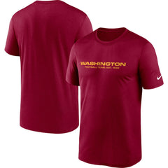 Washington Football Team Logo Essential Legend Performance T-Shirt Burgundy