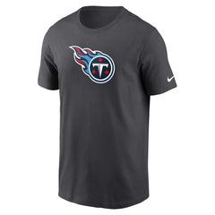 Tennessee Titans Primetime Logo Essential T-Shirt Charcoal