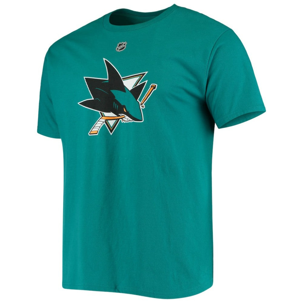 NHL Marc-Edouard Vlasic San Jose Sharks Fanatics Player Name and Number T-Shirt - Teal