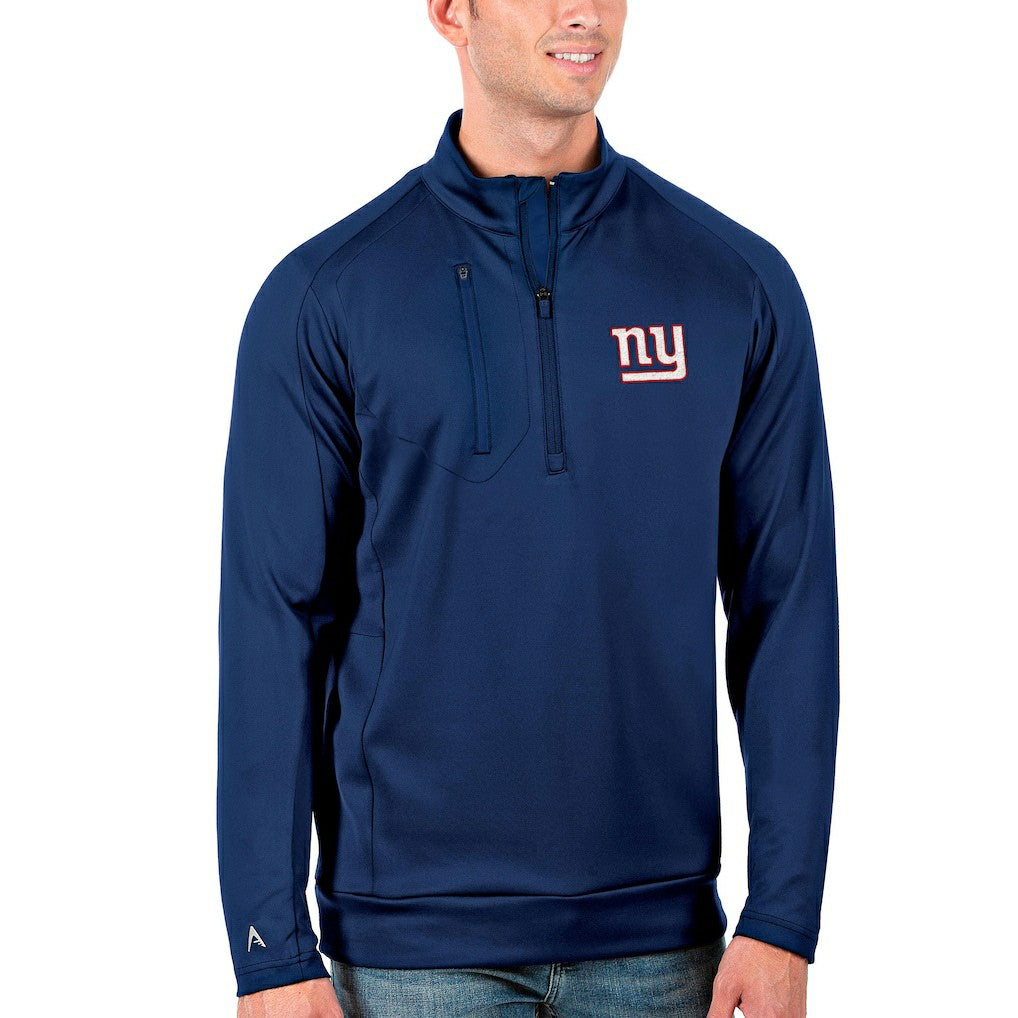 New York Giants Antigua Generation Quarter-Zip Pullover Jacket Royal