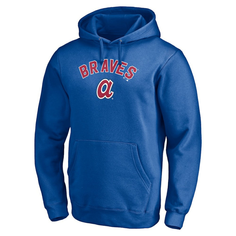Atlanta Braves Cooperstown Winning Streak Personalized Name & Number Pullover Hoodie - Royal Hoodies