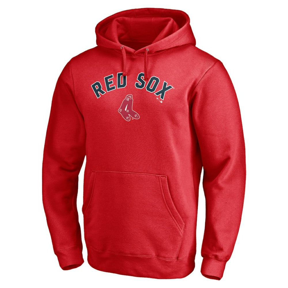 Boston Red Sox Cooperstown Winning Streak Personalized Name & Number Pullover Hoodie - Red Hoodies