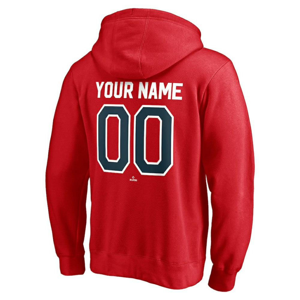 Boston Red Sox Cooperstown Winning Streak Personalized Name & Number Pullover Hoodie - Red Hoodies