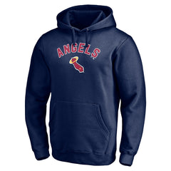 Los Angeles Angels Cooperstown Winning Streak Personalized Name & Number Pullover Hoodie - Navy Hoodies