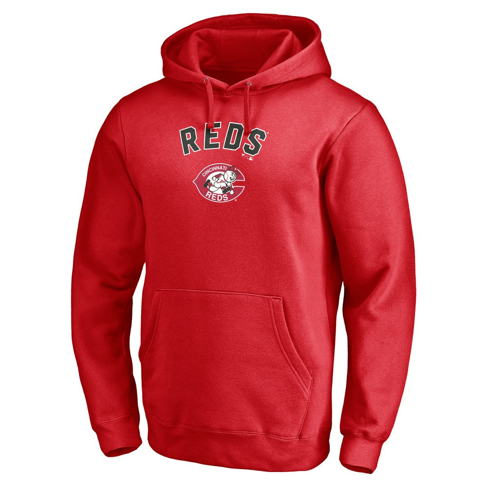 Cincinnati Reds Cooperstown Winning Streak Personalized Name & Number Pullover Hoodie - Red Hoodies
