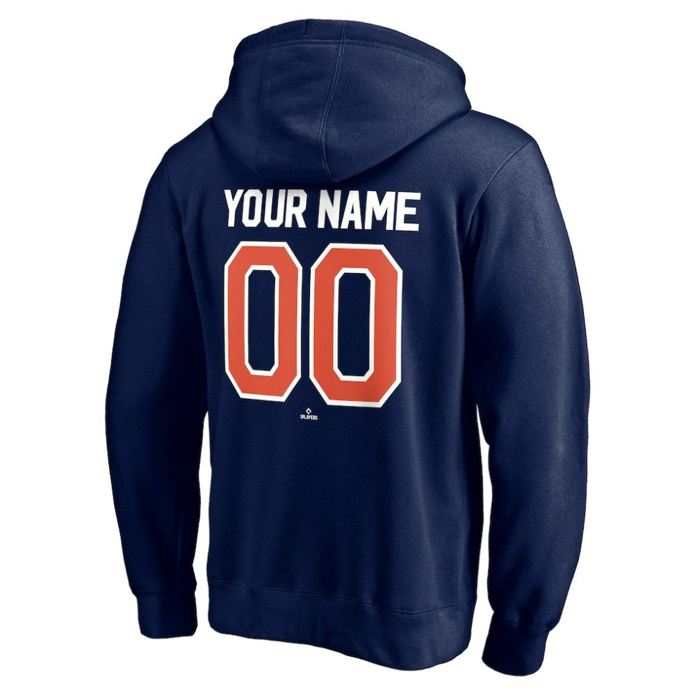 Detroit Tigers Cooperstown Winning Streak Personalized Name & Number Pullover Hoodie - Navy Hoodies