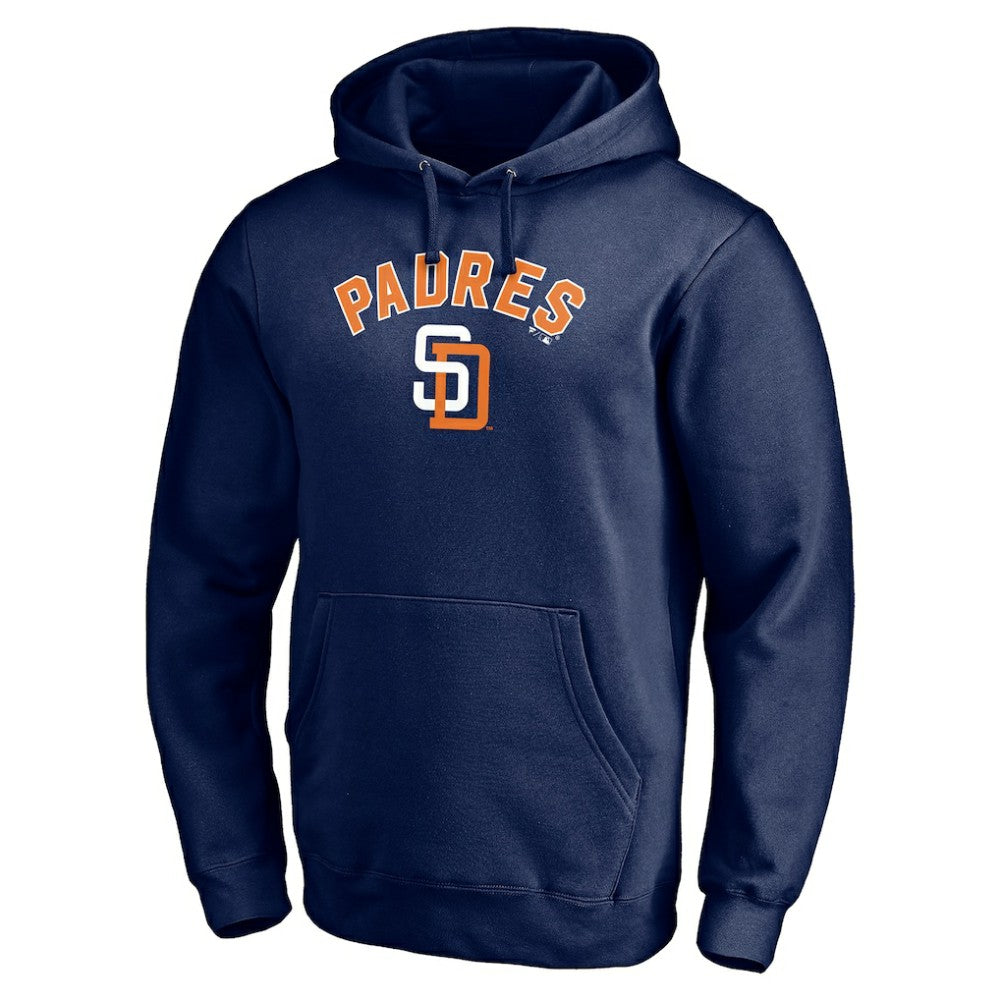 San Diego Padres Cooperstown Winning Streak Personalized Name & Number Pullover Hoodie - Navy Hoodies