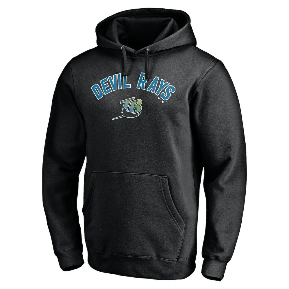 Tampa Bay Rays Cooperstown Winning Streak Personalized Name & Number Pullover Hoodie - Black Hoodies