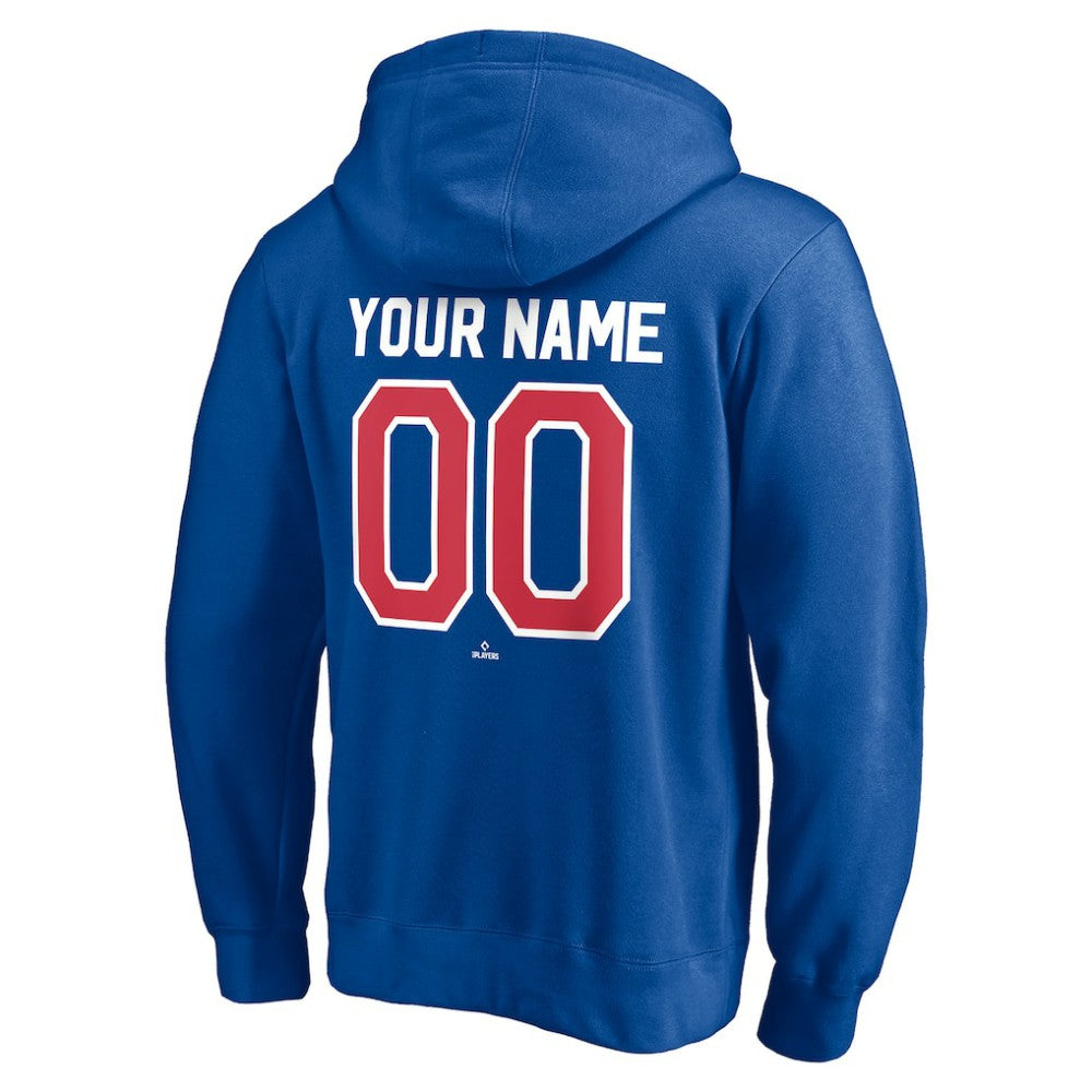 Texas Rangers Cooperstown Winning Streak Personalized Name & Number Pullover Hoodie - Royal Hoodies
