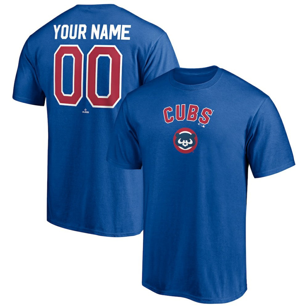 Chicago Cubs Cooperstown Winning Streak Personalized Name & Number T-Shirt - Royal T-shirts